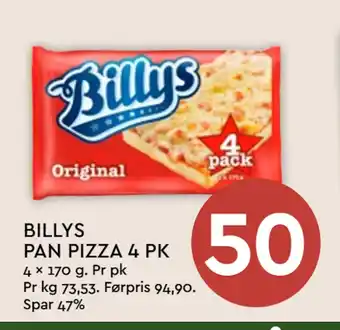 Coop Mega BILLYS PAN PIZZA 4 PK tilbud