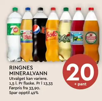 Coop Mega RINGNES MINERALVANN tilbud