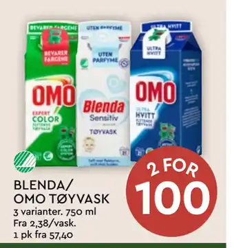 Coop Mega BLENDA/ OMO TØYVASK tilbud