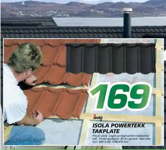 Coop Byggmix ISOLA POWERTEKK TAKPLATE tilbud