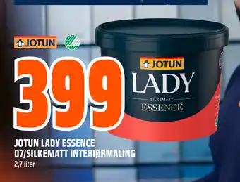 Obs Bygg JOTUN LADY ESSENCE 07/SILKEMATT INTERIØRMALING tilbud