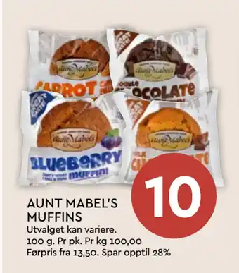 Coop Mega AUNT MABEL ’ S MUFFINS tilbud