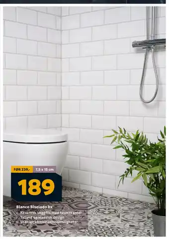 Megaflis Blanco Biselado bx tilbud