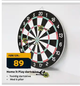 Megaflis Home it Play dartskive tilbud