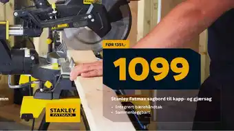 Megaflis Stanley Fatmax sagbord til kapp- og gjærsag tilbud