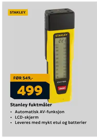 Megaflis Stanley fuktmåler tilbud