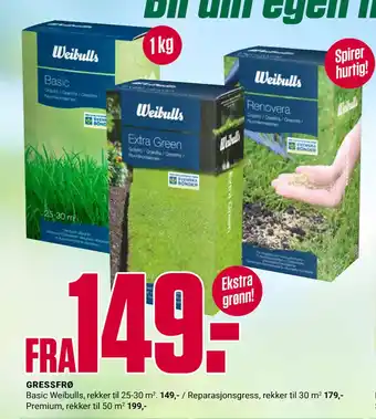 Europris GRESSFRØ tilbud