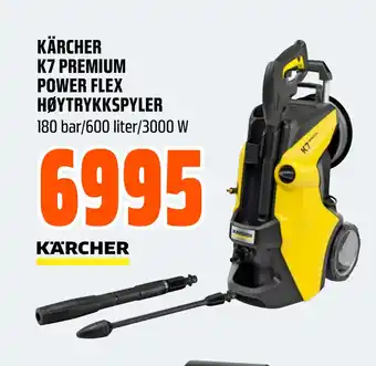 Obs Bygg KÄRCHER K7 PREMIUM POWER FLEX HØYTRYKKSPYLER tilbud