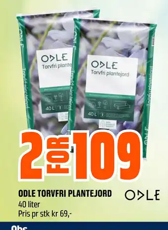 Obs Bygg ODLE TORVFRI PLANTEJORD tilbud