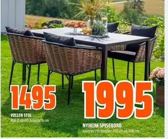 Obs Bygg VOLLEN STOL tilbud