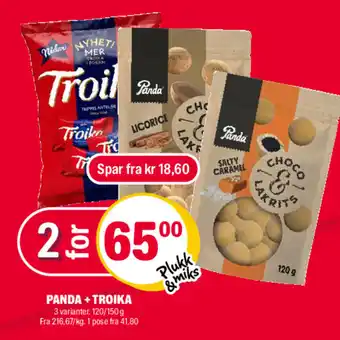 Coop Extra PANDA + TROIKA tilbud