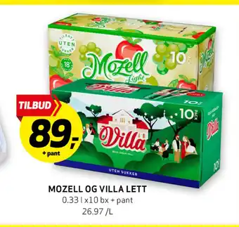 Bunnpris MOZELL OG VILLA LETT tilbud