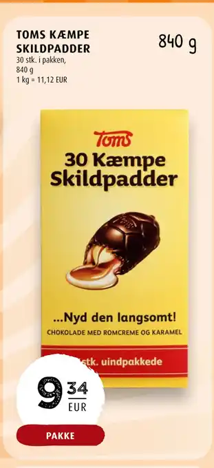 Scandinavian Park TOMS KÆMPE SKILDPADDER tilbud