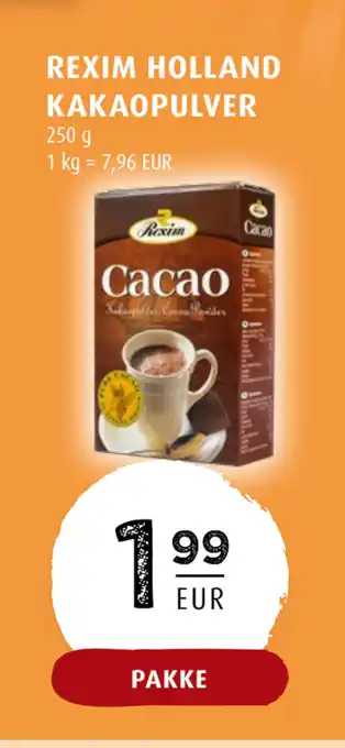 Scandinavian Park REXIM HOLLAND KAKAOPULVER tilbud