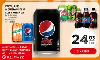 Scandinavian Park PEPSI, 7UP, MOUNTAIN DEW ELLER MIRINDA tilbud