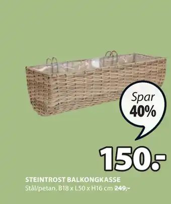 JYSK STEINTROST BALKONGKASSE tilbud