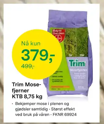 Felleskjøpet Trim Mosefjerner KTB 8,75 kg tilbud