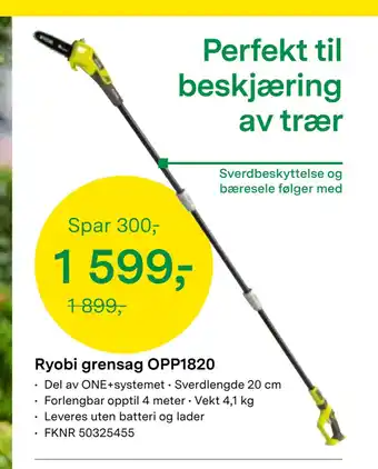 Felleskjøpet Ryobi grensag OPP1820 tilbud