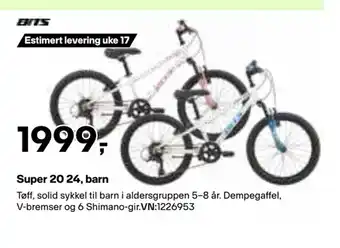 XXL Sport Super 20 24, barn tilbud