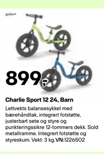 XXL Sport Charlie Sport 12 24, Barn tilbud