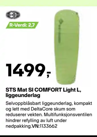 XXL Sport STS Mat SI COMFORT Light L, liggeunderlag tilbud