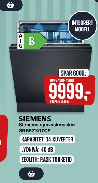 Skousen Siemens oppvaskmaskin tilbud