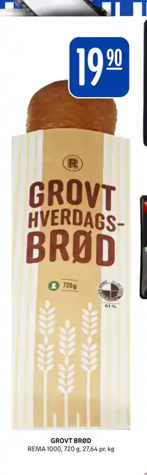 Rema 1000 GROVT BRØD tilbud