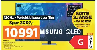 POWER 55 4K QLED SMART TV tilbud
