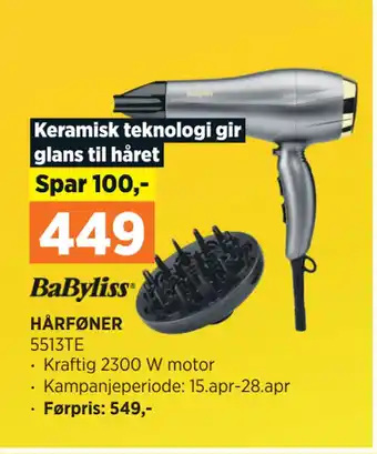POWER HÅRFØNER tilbud