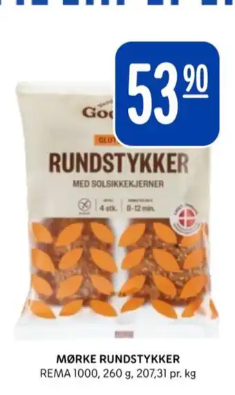 Rema 1000 Rema 1000 rundstykker med solsikkekjerner tilbud