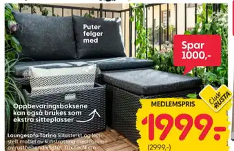 Rusta Ukjent loungesofa tilbud