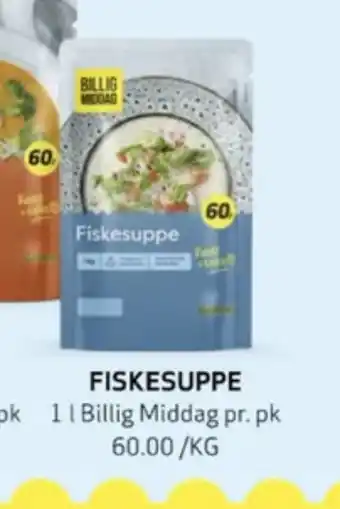 Bunnpris Billig middag fiskesuppe tilbud