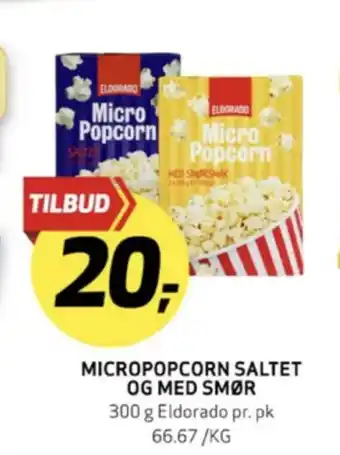 Bunnpris Eldorado popcorn tilbud
