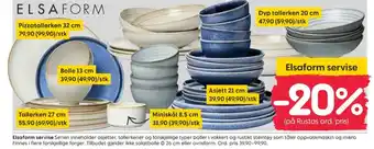 Rusta Elsaform tallerken tilbud