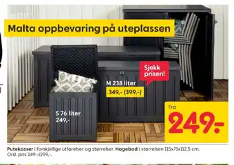 Rusta Ukjent putekasse tilbud