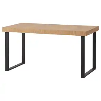 IKEA Tarsele Uttrekkbart bord, eikefiner/svart, 150/200x80 cm tilbud