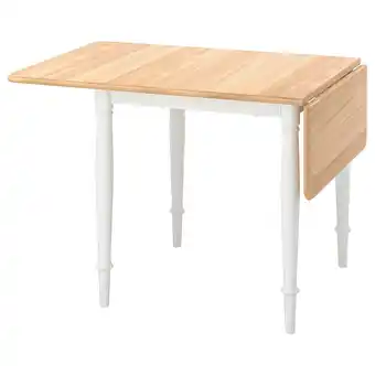 IKEA Danderyd Slagbord, eikefiner/hvit, 74/134x80 cm tilbud