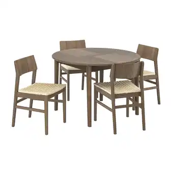 IKEA SkansnÄs / skansnÄs Bord og 4 stoler, brun bøk/brun bøk, 115/170 cm tilbud