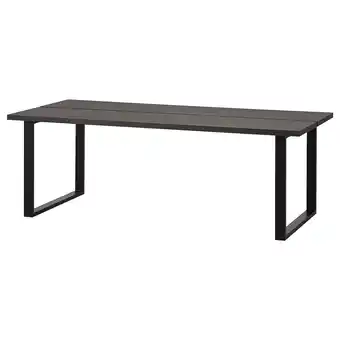 IKEA Tranebo Spisebord, svart, 220x101x76 cm tilbud