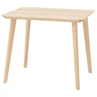 IKEA Lisabo Bord, askefiner, 88x78 cm tilbud