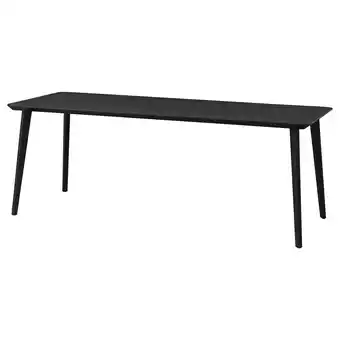IKEA Lisabo Bord, svart, 200x78 cm tilbud