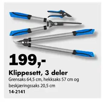 Biltema Klippesett, 3 deler tilbud