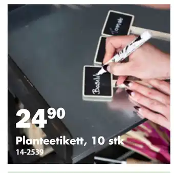 Biltema Planteetikett, 10 stk tilbud