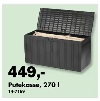 Biltema Putekasse, 270 l tilbud