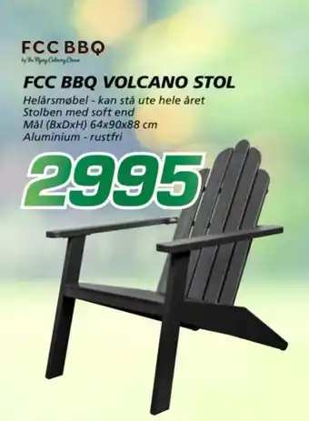 Coop Byggmix FCC BBQ VOLCANO STOL tilbud