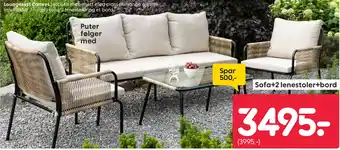 Rusta Loungesett Cannes tilbud