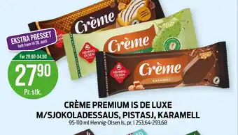 Kiwi Hennig-olsen creme karamel ispinn tilbud