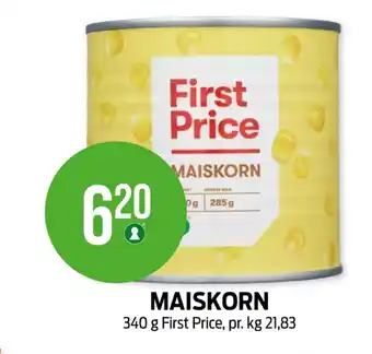 Kiwi First price mais tilbud