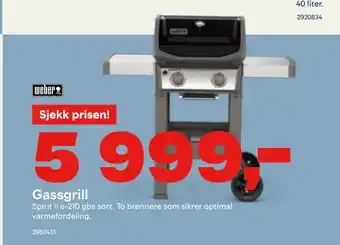Maxbo Gassgrill tilbud