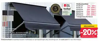 Rusta Vindusmarkise tilbud